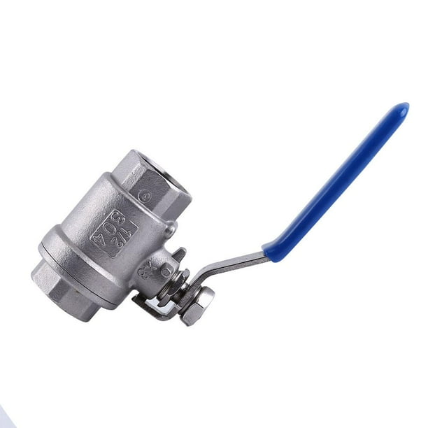 YIUS 1/2 NPT Full Port 2 Way Rotary Lever Stainless Steel SS304 Two Pieces Ball Valve WOG1000 YIUS 1/2 NPT Full Port 2 Way Rotary Lever Stainless Steel SS304 Two Pieces Ball Valve WOG1000